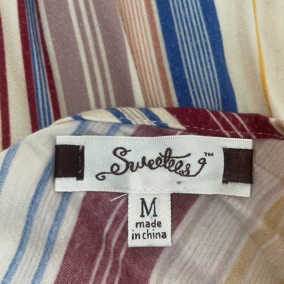 4/$20 Striped strappy back maxi sun dress - Picture 6 of 6